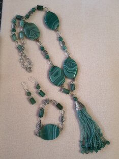 Комплект из агата.