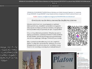  SPRAWA № 23-06-0842602 TAURON Obrona Sokratesa von Stefan Kosiewski Zagranica i