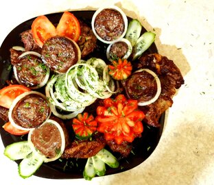 Шашлык просто тарелку 