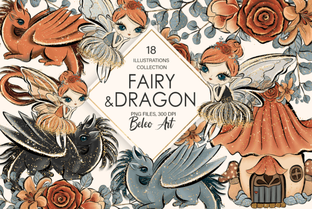 Футажи с набором ДРАКОНЫ и ФЕИ