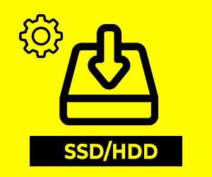 Windows SSD, HDD