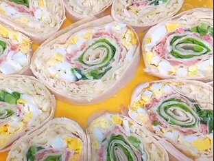 Лаваши с начинкой. 