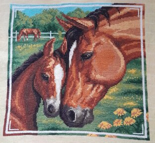 Вышивка от Фирмы Panna Лошадка с жеребёнком