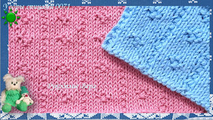 Узоры из лицевых и изнаночных петель спицами