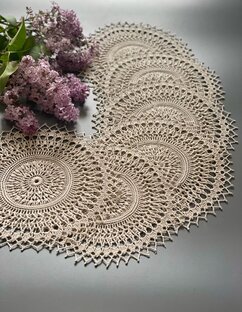 Схемы вязания салфеток 📌