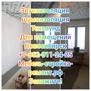 Звукоизоляция шумоизоляция Техно сонус квартир офисов помещений в Новосибирске 