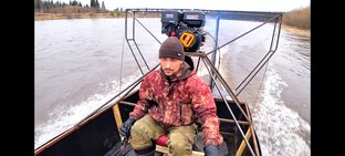 Самодельная аэролодка с двигателем Лифан 20 лс.