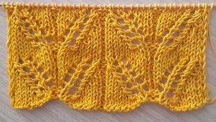 Ажурные узоры спицами