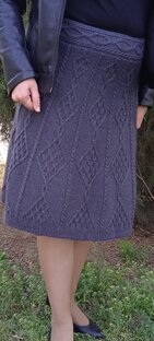 Юбки вязаные спицами