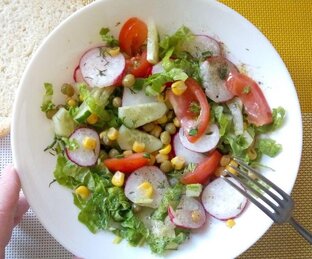 Разные вкусные салатики 