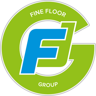 Логотип канала FineFloor Group. Кварц-виниловая плитка