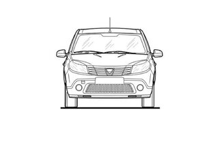 Замена ламп Renault Sandero, 2008 - 2014 г.в.