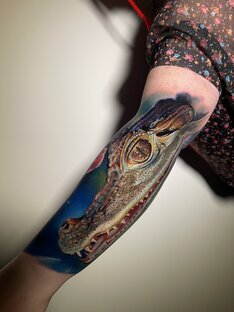 Цветной реализм в татуировке