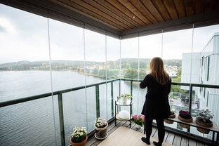 Балконы. Безрамное раздвижное остекление