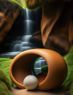 Водопад с кувшином 