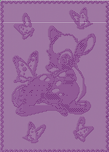 Платные схемы мозаичного вязания крючком.