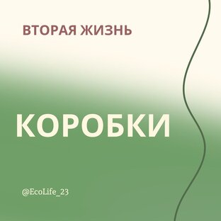 Вторая жизнь картонных коробок