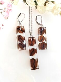 Украшения с кофейными зернами 