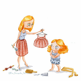 Доця и мама