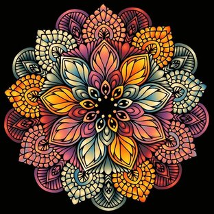 Рисуем мандалы пошагово. Видео.