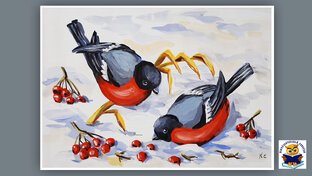 Рисуем птиц.