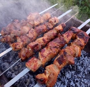 мангал гриль и живой огонь