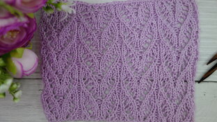 Ажурные узоры спицами Схемы, описание + видео МК