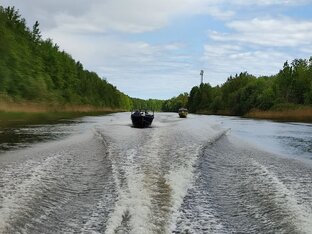 Спуск и подьем лодки