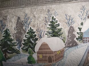 Лоскутные картины,панно .