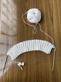 Джемпер Белые косы