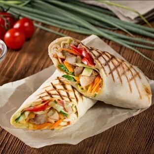 Шаверма на углях