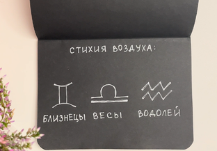 Стихия Воздуха. Близнецы, Весы, Водолей.