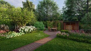 3D визуализация ландшафтного проекта