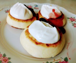 Сырники воздушные как Суфле творожное.