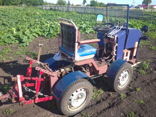 Мини-трактор переломка 4х4.