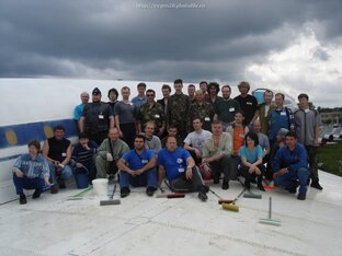 Волонтёры музея ВВС в Монино