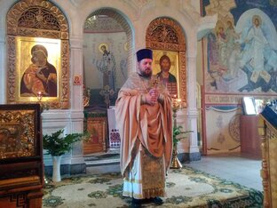 Проповедь за богослужением.