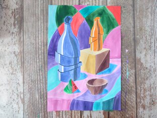 Натюрморт.Гуашь