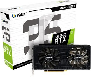 Видеокарта Palit GeForce RTX 3050 8 ГБ (NE63050T19P1-190AD Dual OC)