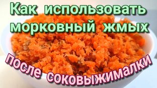 Рецепты из жмыха после соковыжималки