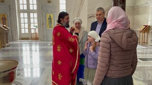 О Андрей Ткачев крестит дочку Марию