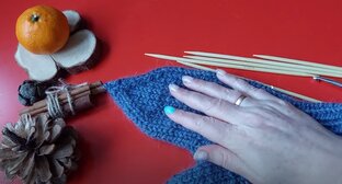 Варежки спицами снуля