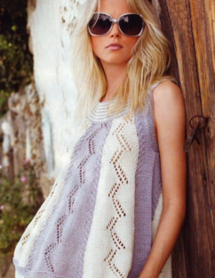 Топы, маечки спицами