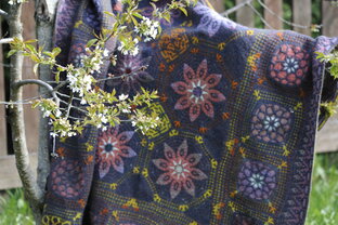 Вязание.  Пледы