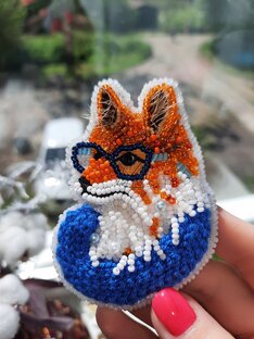 Брошь братец "Лис"