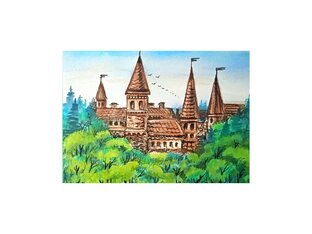 Пейзажи - рисунки разными художественными материалами.