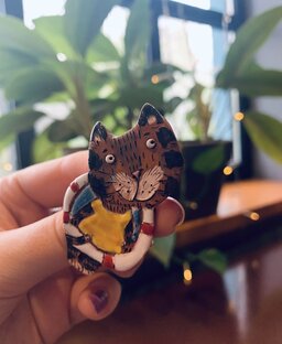 Мои брошки-кошки