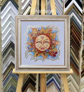 Оформление в резное паспарту