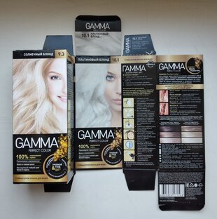 GAMMA, краска для волос Гамма, светлые блонды