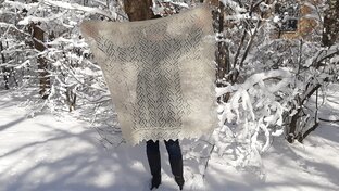 Пуховый платок 